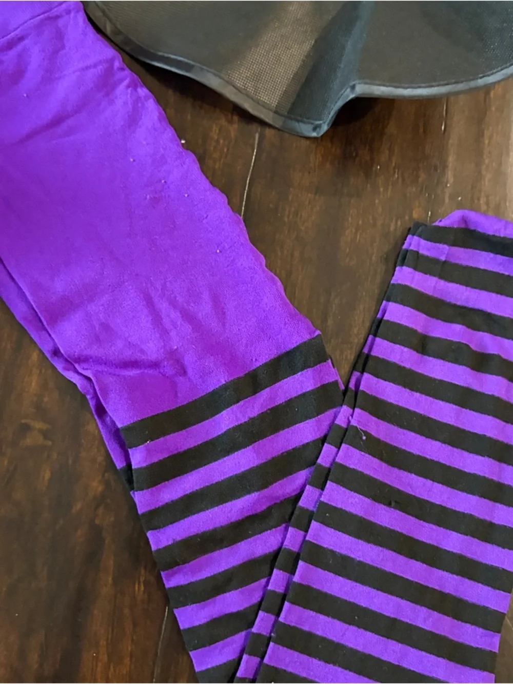 Girls Black and Purple Witch Halloween Costume 3 Piece Set - Picture 5 of 7